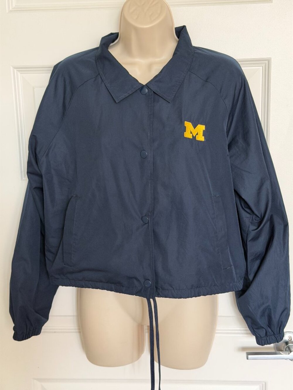 Champion Brand  Michigan Wolverines Rain Jacket Women’s Medium Cropped